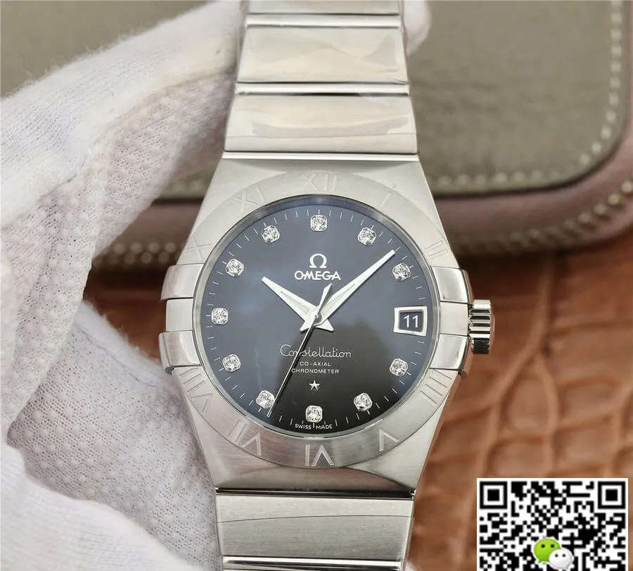Omega Constellation 123.10.38.21.51.001 VS Factory 1:1 Best Edition Replica Watch Diamond-set Dial